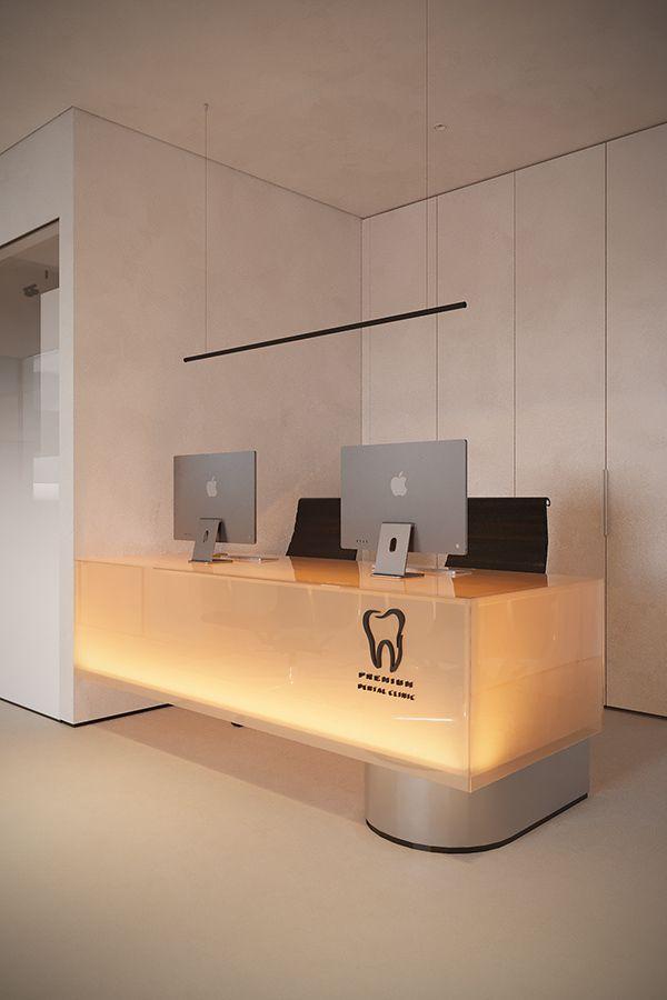 Recepción de clínica dental moderna